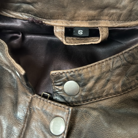 SAROCHI Women's Handmade Oversize Bomber Lambskin Soft Real Leather - Picture 7 of 15